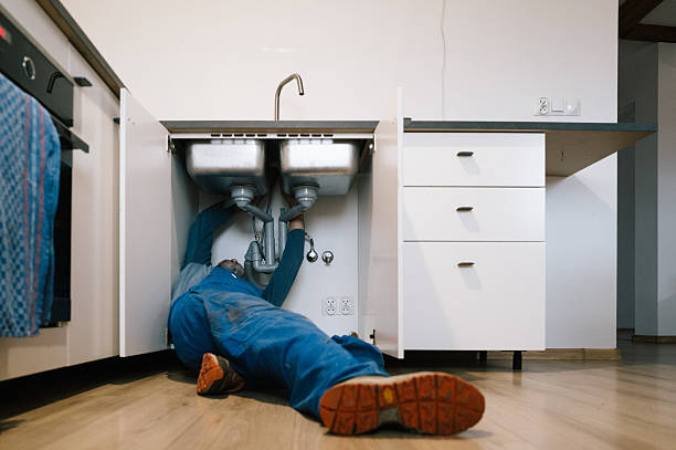 Professional Drain Cleaning technician working in New Hampton, NH